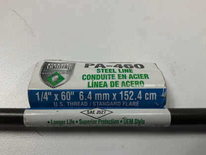 (8) AGS PA-460 Domestic Poly-Armour PVF Steel Brake Lines, 1/4'' X 60'', 7/16-24