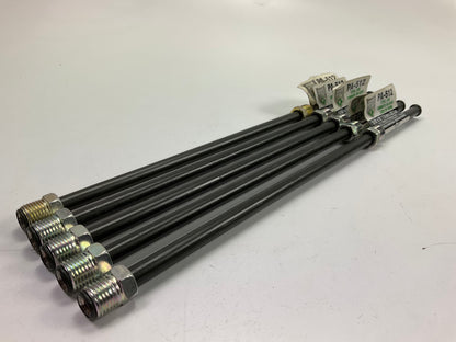 (5) AGS PA512 PVF Coated Steel Brake Line: 12'' Long, 5/16'' Diameter, Universal