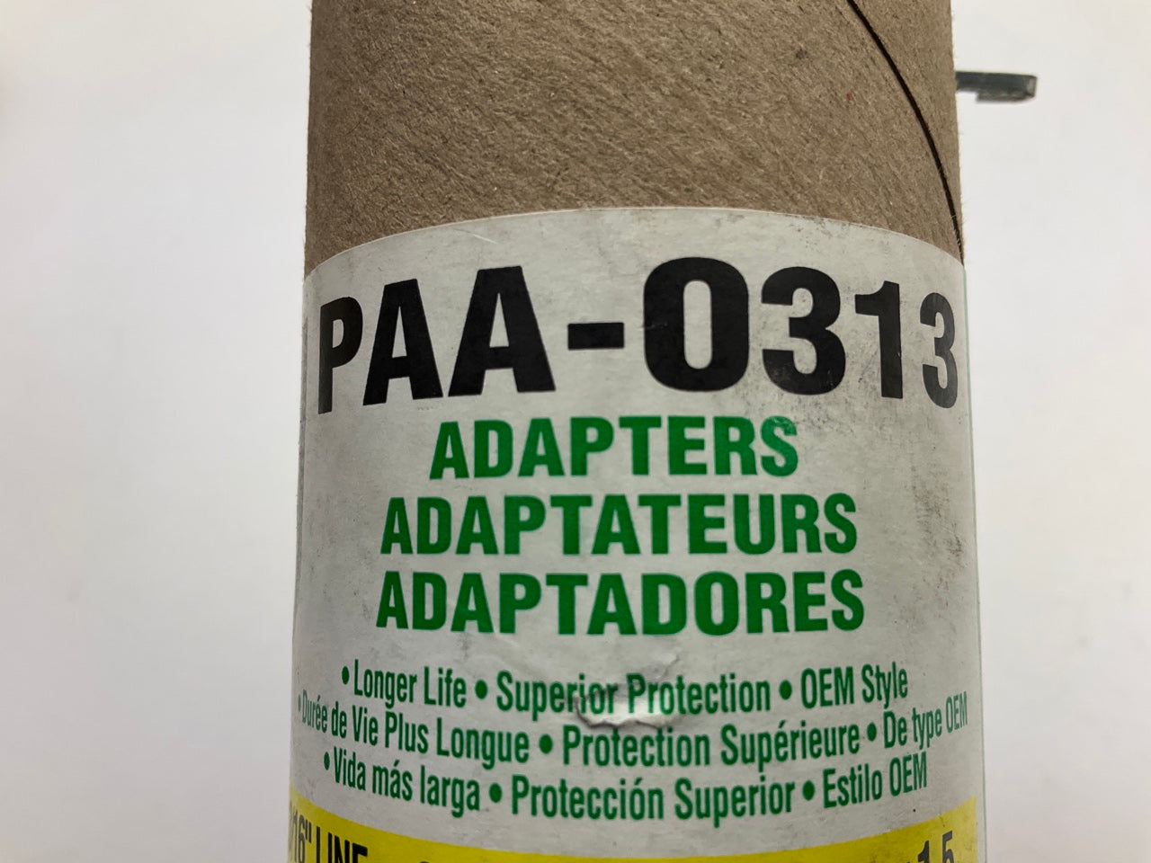(5) AGS PAA-0313 PVF Brake Line Adapter, 3/8-24 Inverted To M13x1.5 Bubble
