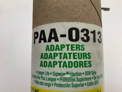 (5) AGS PAA-0313 PVF Brake Line Adapter, 3/8-24 Inverted To M13x1.5 Bubble