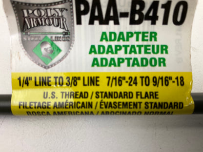 (5) AGS PAA-B410 Brake Line Adapter, 1/4'' X 8'' (7/16''-24 X 9/16''-18 Inverted)