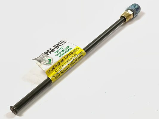 AGS PAA-B410 PVF Brake Line Adapter, 1/4'' X 8'' (7/16''-24 X 9/16''-18 Inverted)