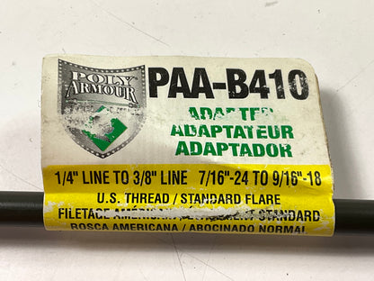 AGS PAA-B410 PVF Brake Line Adapter, 1/4'' X 8'' (7/16''-24 X 9/16''-18 Inverted)