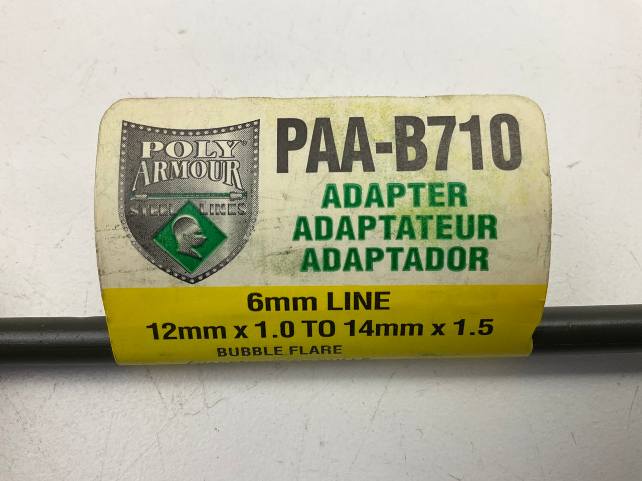 (5) AGS PAA-B710 Poly Armour Brake Line Adapter 6mm X 8(12x1.0 B)(M14x1.5 B)