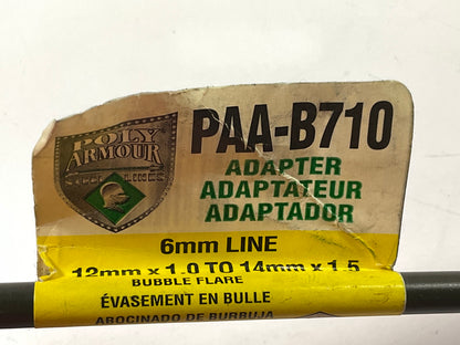 AGS PAA-B710 Poly Armour Brake Line Adapter 6mm X 8(12x1.0 B)(M14x1.5 B)