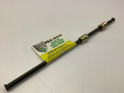 AGS PAA-O310 PVF Steel Brake Line Adapter, 3/16'' X 8, 3/8''-24 X M10x1.0 Inverted