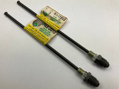 (2) AGS PAA-O313 Steel Brake Line 3/16'' Line 3/8-24'' Inverted, M13x1.5 Bubble