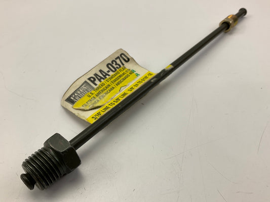 AGS PAA-O370 PVF Brake Line Adapter, 3/16'' X 8 (3/8''-24 X 9/16''-18 Inverted