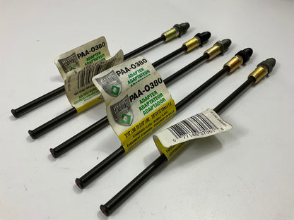 (5) AGS PAA-O380 Brake Line Adapter 3/16'' X 8 (3/8''-24 Inverted)(M10x1.0 Bubble)