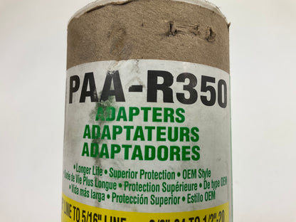 (5) AGS PAA-R350 Steel Brake Line Adapter, 3/16'' X 8, 3/8''-24 X 1/2''-20 Inverted
