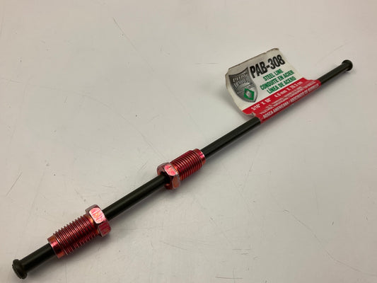 AGS PAB-308 PVF Coated Steel Brake Line: 8'' Long, 3/16'' Diameter, Universal
