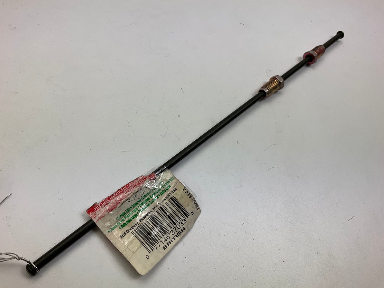 AGS PAB-312 Poly Armour PVF Steel Brake Line 3/16'' X 12''
