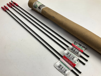 (5) AGS PAB-320 PVF Coated Steel Brake Line, 20'' Long, 3/16'' Diameter, Universal