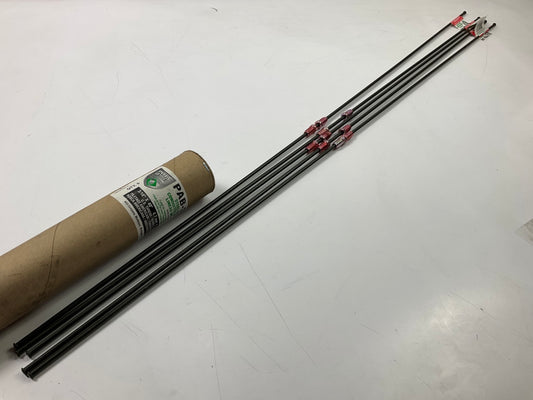 (5) AGS PAB-340 Universal Steel Brake Line 3/8-24'' Thread 3/16'' ID 40'' Long