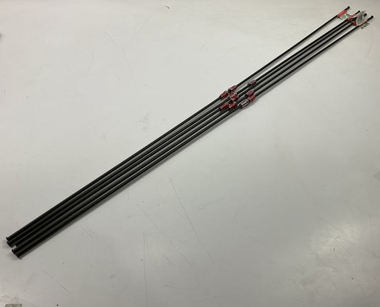 (5) AGS PAB-340 Universal Steel Brake Line 3/8-24'' Thread 3/16'' ID 40'' Long