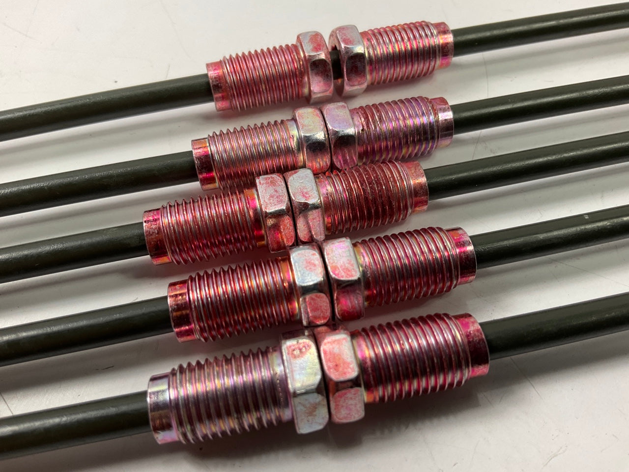 (5) AGS PAB-340 PVF Coated Steel Brake Line: 40'' Long, 3/16'' Diameter, Universal