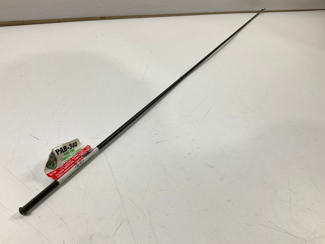 AGS PAB-340 PVF Coated Steel Brake Line: 40'' Long, 3/16'' Diameter, Universal Fit