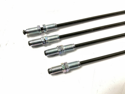 (4) AGS PAB-360 Coated Steel Brake Line: 60'' Long, 3/16'' ID, 3/8-24'' Thread Dia
