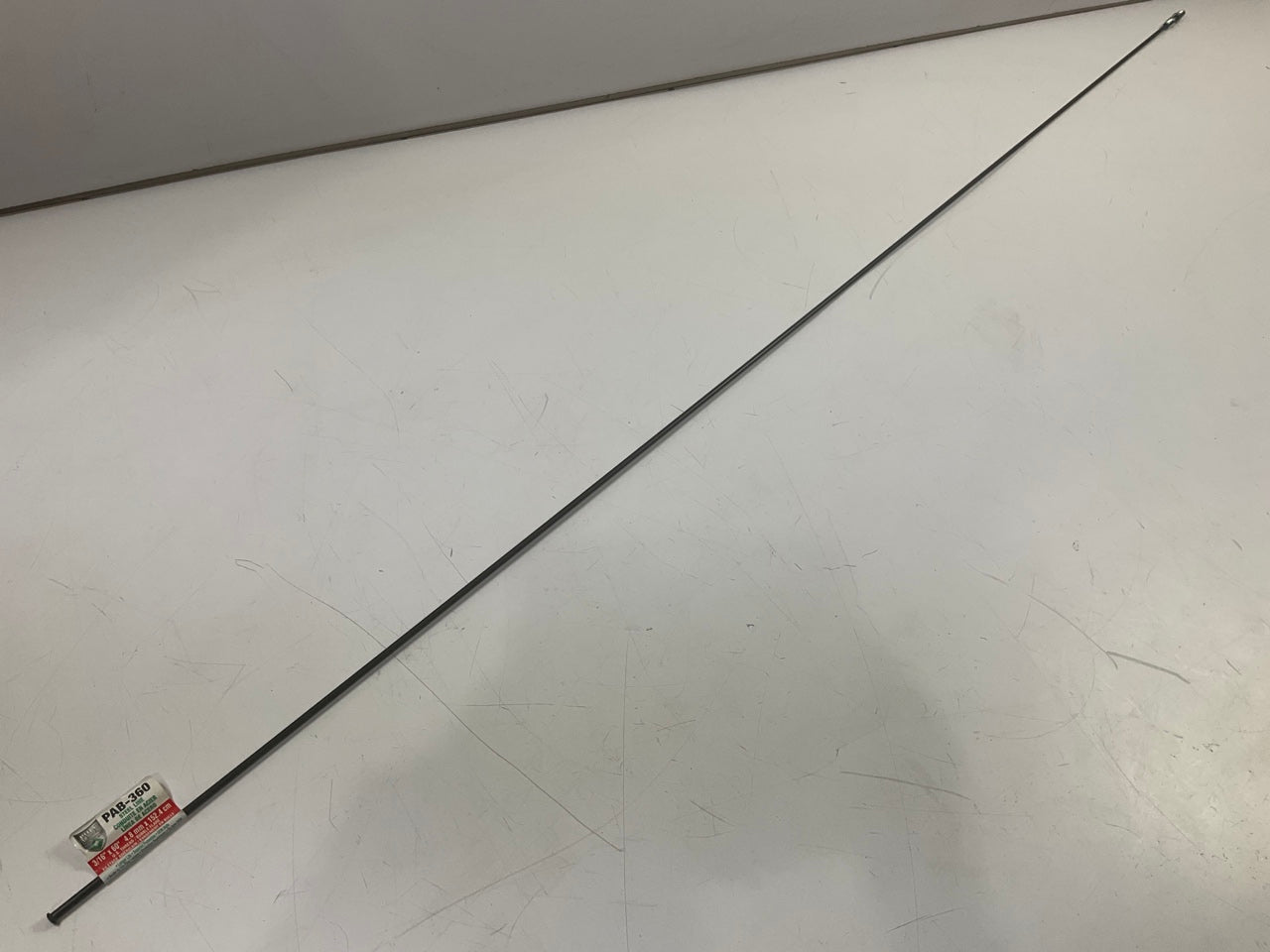 AGS PAB-360 Coated Steel Brake Line: 60'' Long, 3/16'' ID, 3/8-24'' Thread Diameter