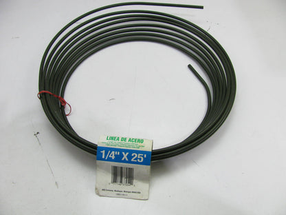 25 Feet Long - AGS PAC-425 Steel Hydraulic Brake Line 1/4'' Diameter