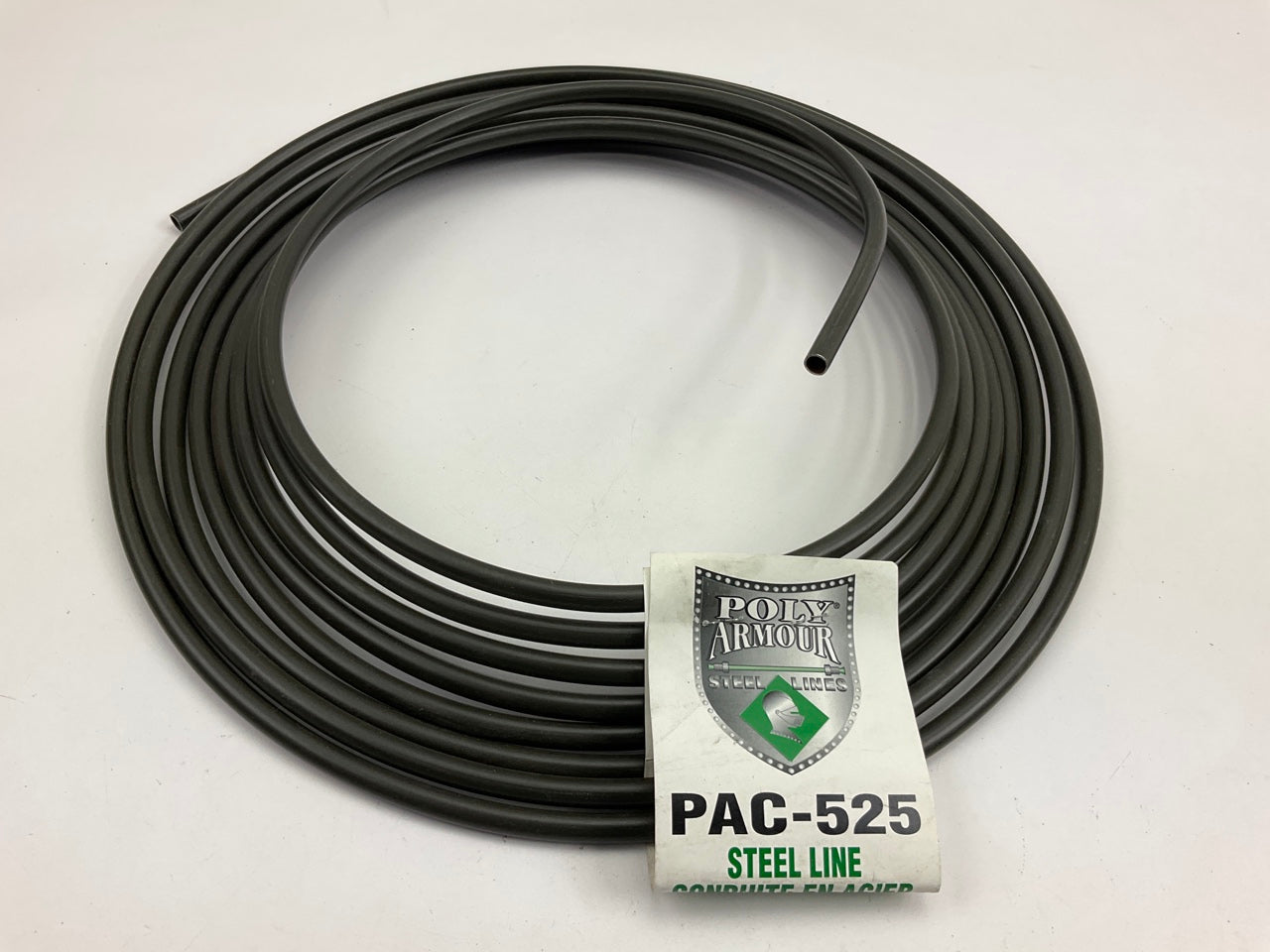 AGS PAC525 Poly-Armour PVF Steel Brake/Fuel/Trans Line Tubing Coil, 5/16'' X 25'