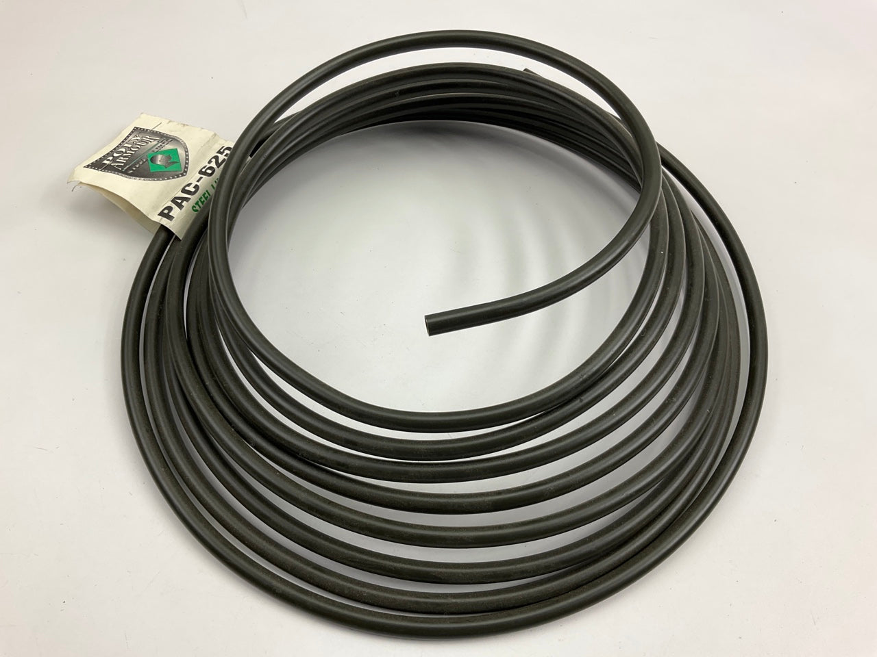 AGS PAC625 Poly-Armour PVF Steel Brake/Fuel/Trans Line Tubing Coil, 3/8'' X 25ft