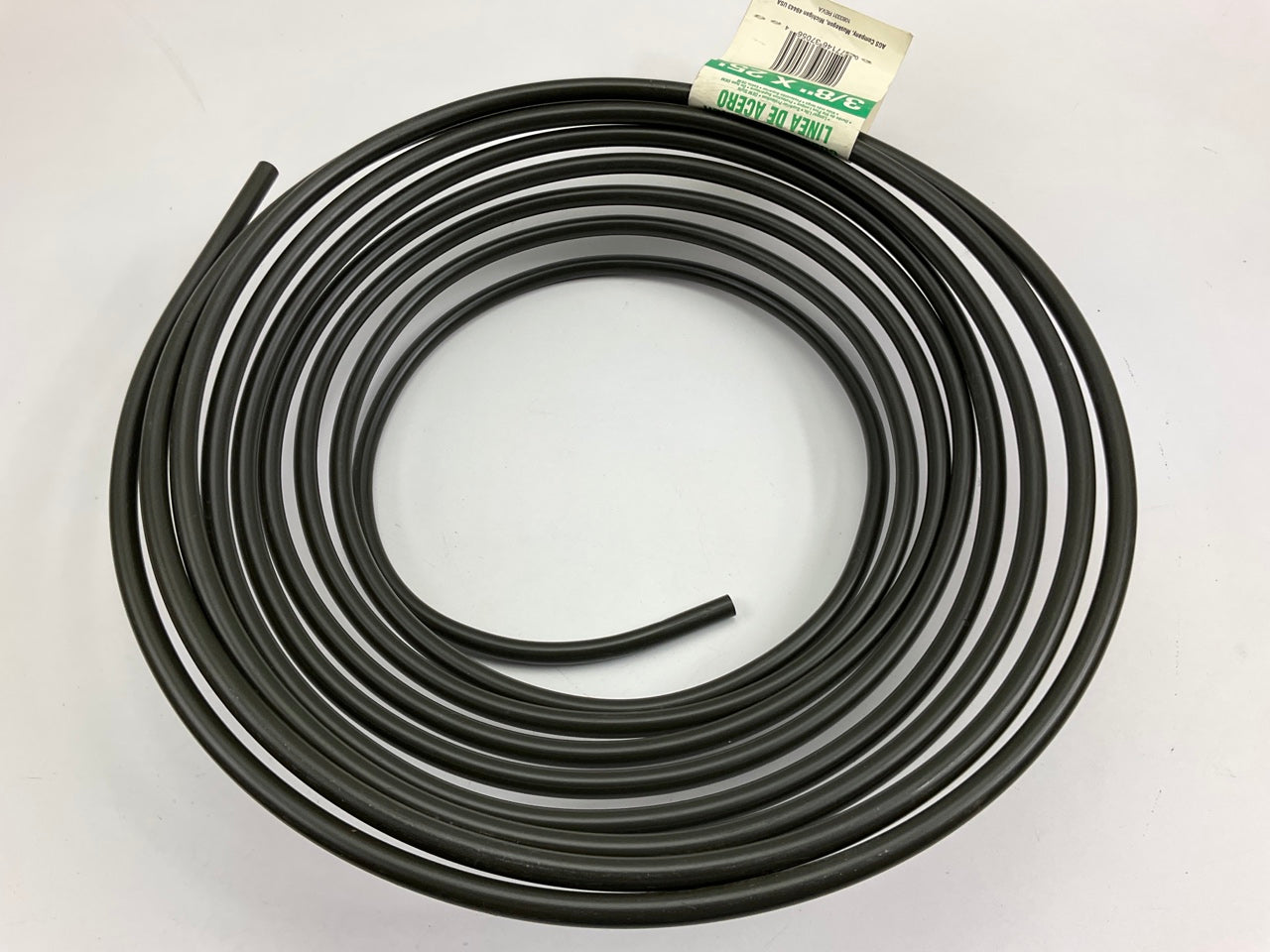 AGS PAC625 Poly-Armour PVF Steel Brake/Fuel/Trans Line Tubing Coil, 3/8'' X 25ft
