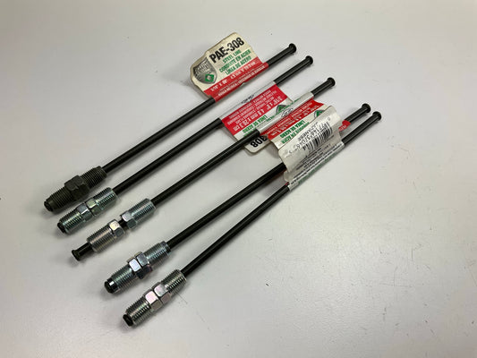 (5) AGS PAE-308 PVF Coated Steel Brake Line: 8'' Long, 3/16'' Diameter, Universal