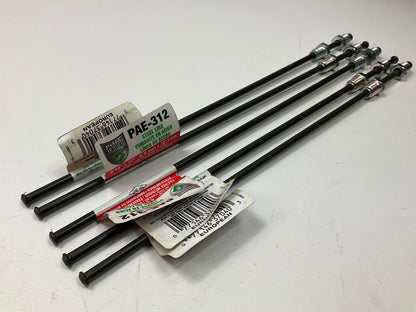 (5) AGS PAE312 PVF Coated Steel Brake Line: 12'' Long, 3/16'' Diameter, Universal