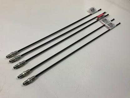 (5) AGS PAE-320 Poly-Armour PVF Steel Brake Lines 3/16 X 20'', M10 X 1mm Threads