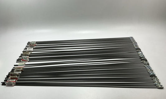 (50) AGS PAE340 PVF Coated Steel Brake Line 40'' Long, 3/16'' Dia, M10x1.0 Fitting