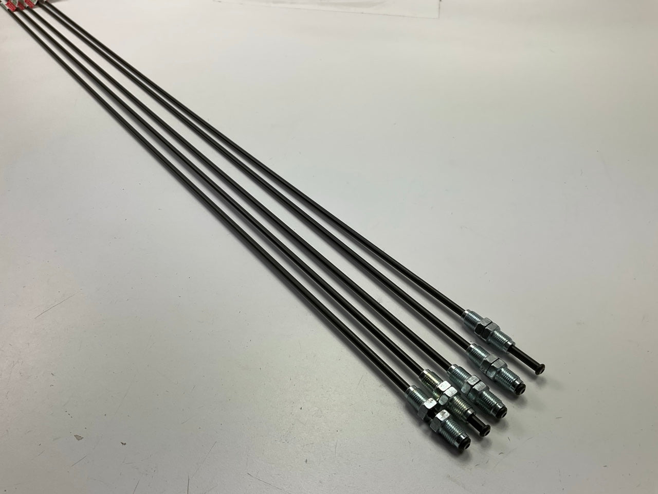 (5) AGS PAE340 PVF Coated Steel Brake Line, 40'' Long, 3/16'' Dia, M10x1.0 Fitting