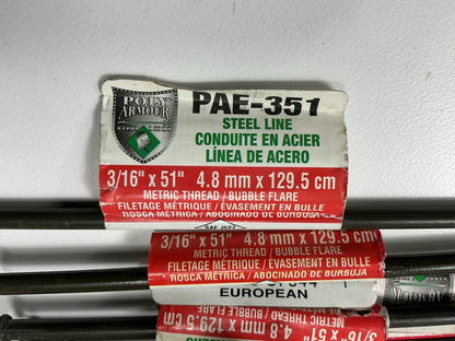 (20) AGS PAE-351 Steel Brake Line 3/16'' X 51''