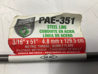 AGS PAE-351 Steel Brake Line 3/16'' X 51''