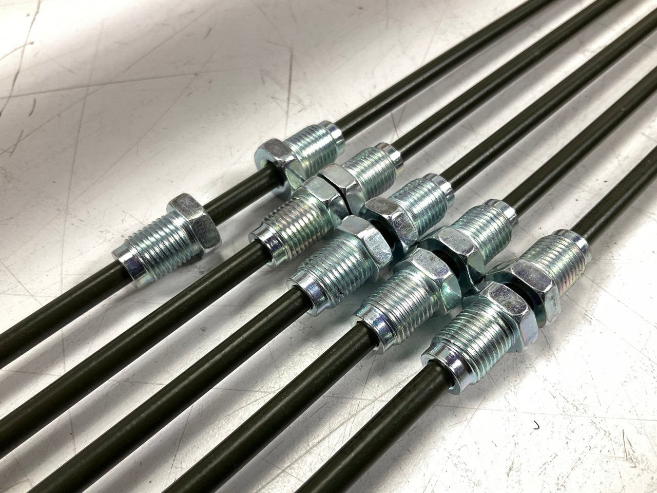 (5) AGS PAE-360 Metric Brake Lines, 3/16'' X 60'', M10x1 Thread Fittings