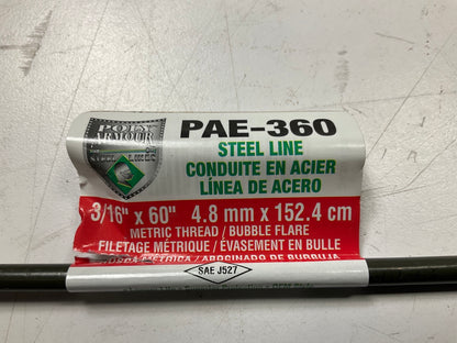 (5) AGS PAE-360 Metric Brake Lines, 3/16'' X 60'', M10x1 Thread Fittings