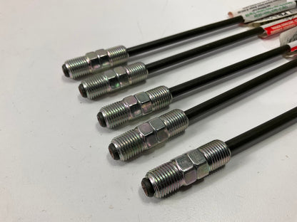 (5) AGS PAJ-308 PVF Coated Steel Brake Line: 8'' Long, 3/16'' Diameter, Universal