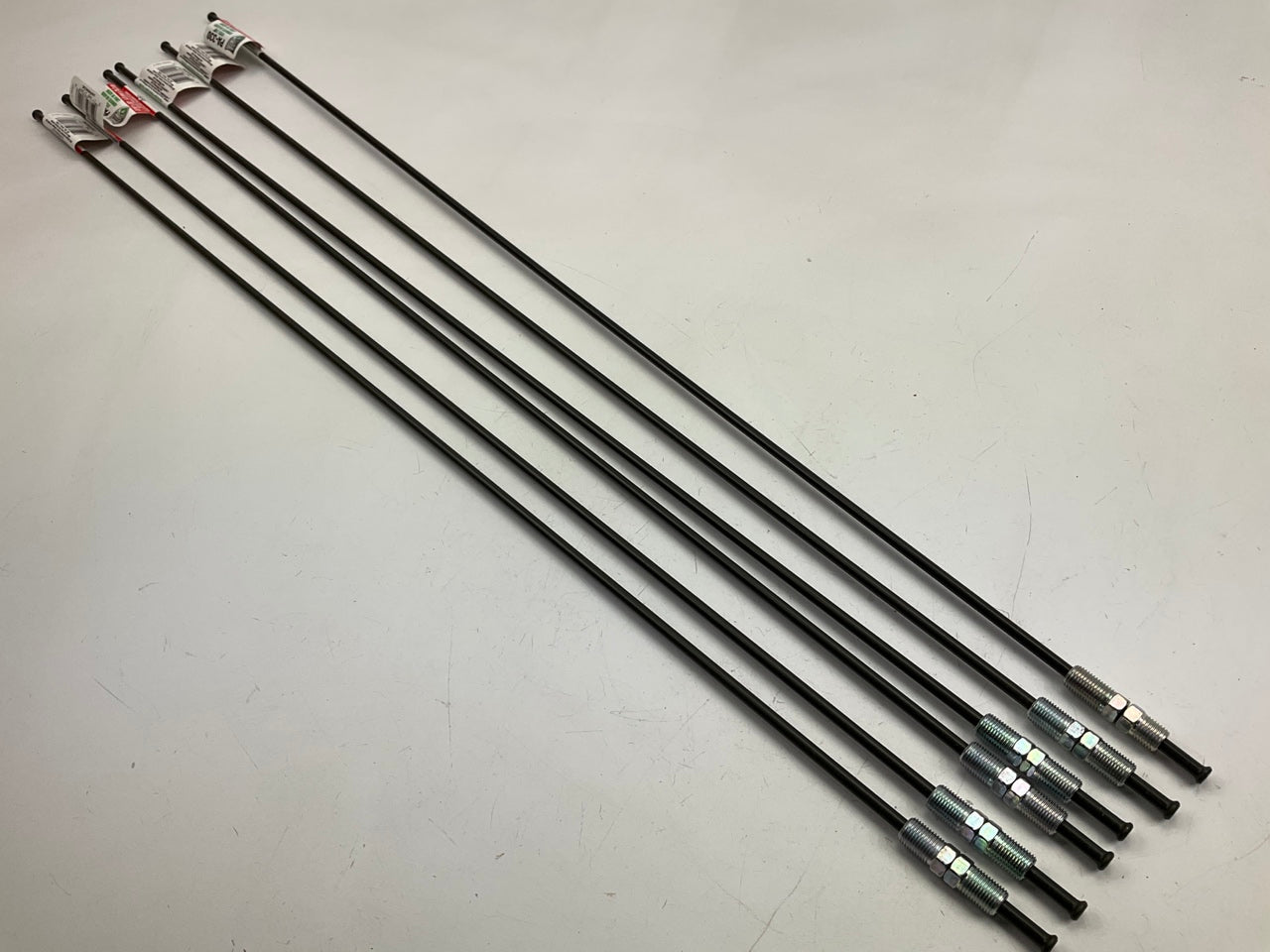 (5) AGS PAJ-330 PVF Coated Steel Brake Line, 30'' Long, 3/16'' Diameter, Universal