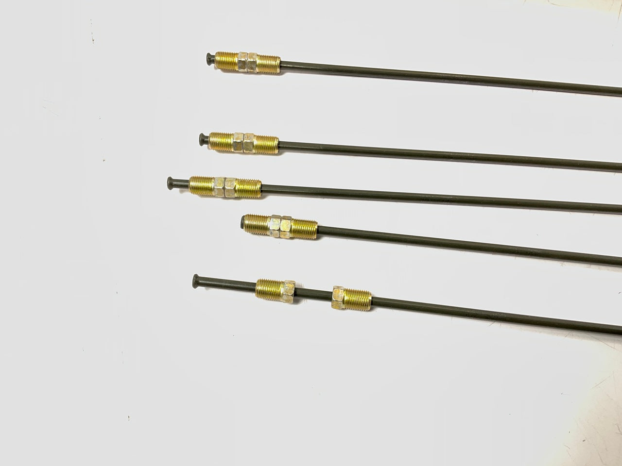 (5) AGS PAJ340 Japanese Poly-Armour PVF Steel Brake Lines 3/16'' X 40'', M10x1mm