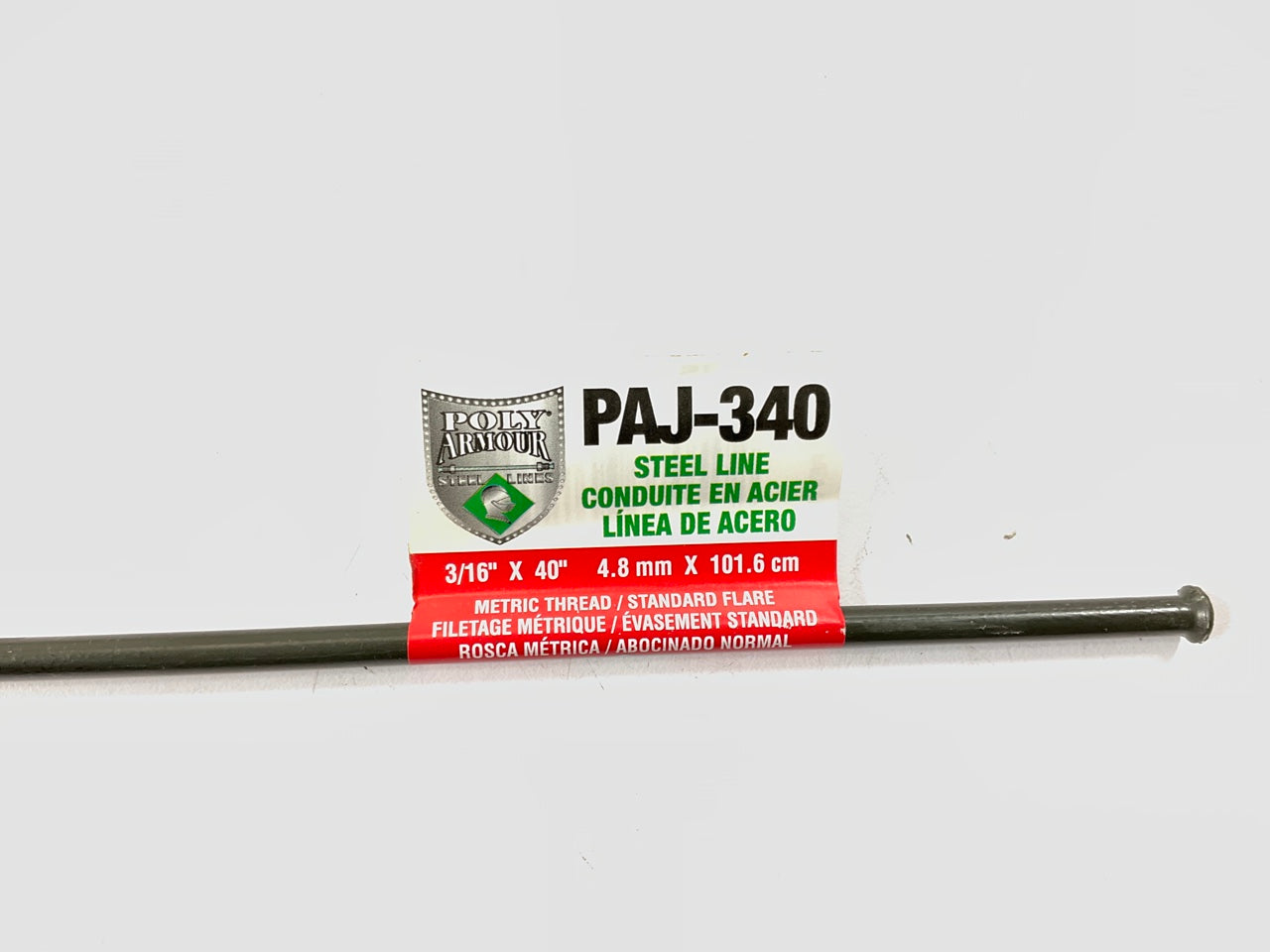 (5) AGS PAJ340 Japanese Poly-Armour PVF Steel Brake Lines 3/16'' X 40'', M10x1mm