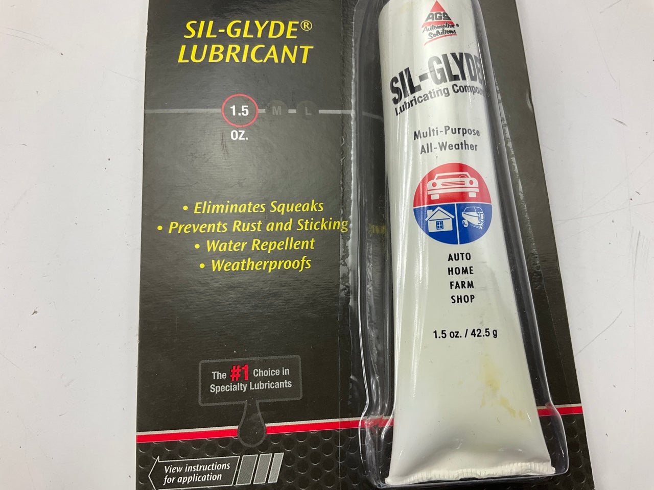 (5) AGS SG-2 Sil-Glyde Multi-Purpose All-Weather Lubricating Compound 1.5 Oz
