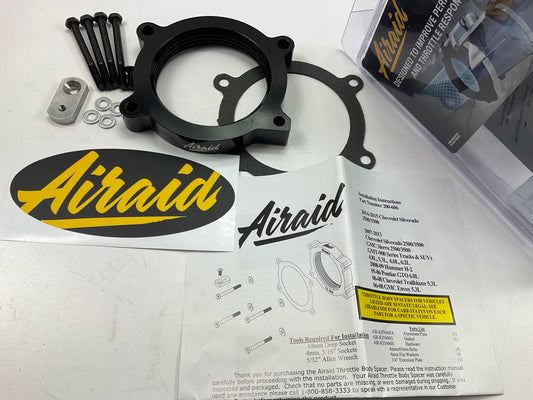 Airaid 200-606 Throttle Body Spacer - 2007-2015 GMC Sierra 2500 3500 HD 6.0L V8