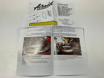 Airaid 200-630-1  PowerAid Throttle Body Spacer 08-12 GM Chevy 3.0L 3.6L V6 DOHC