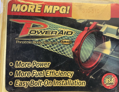 MISSING GASKETS - Airaid 310-510 PowerAid Throttle Body Spacer 1991-06 Wrangler