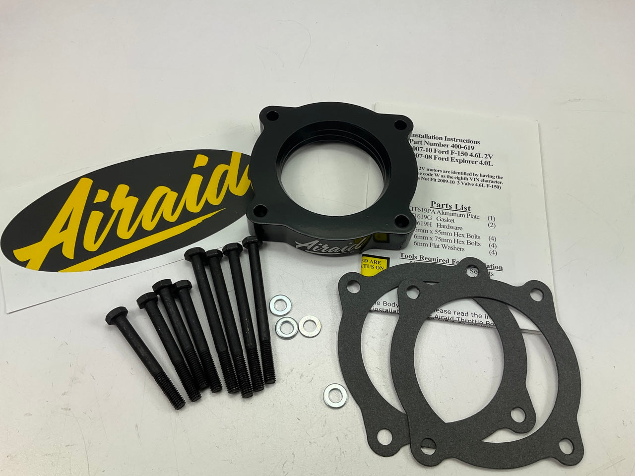 Airaid 400-619 Performance Throttle Body Spacer For 2007-2010 Ford F-150 4.6L V8