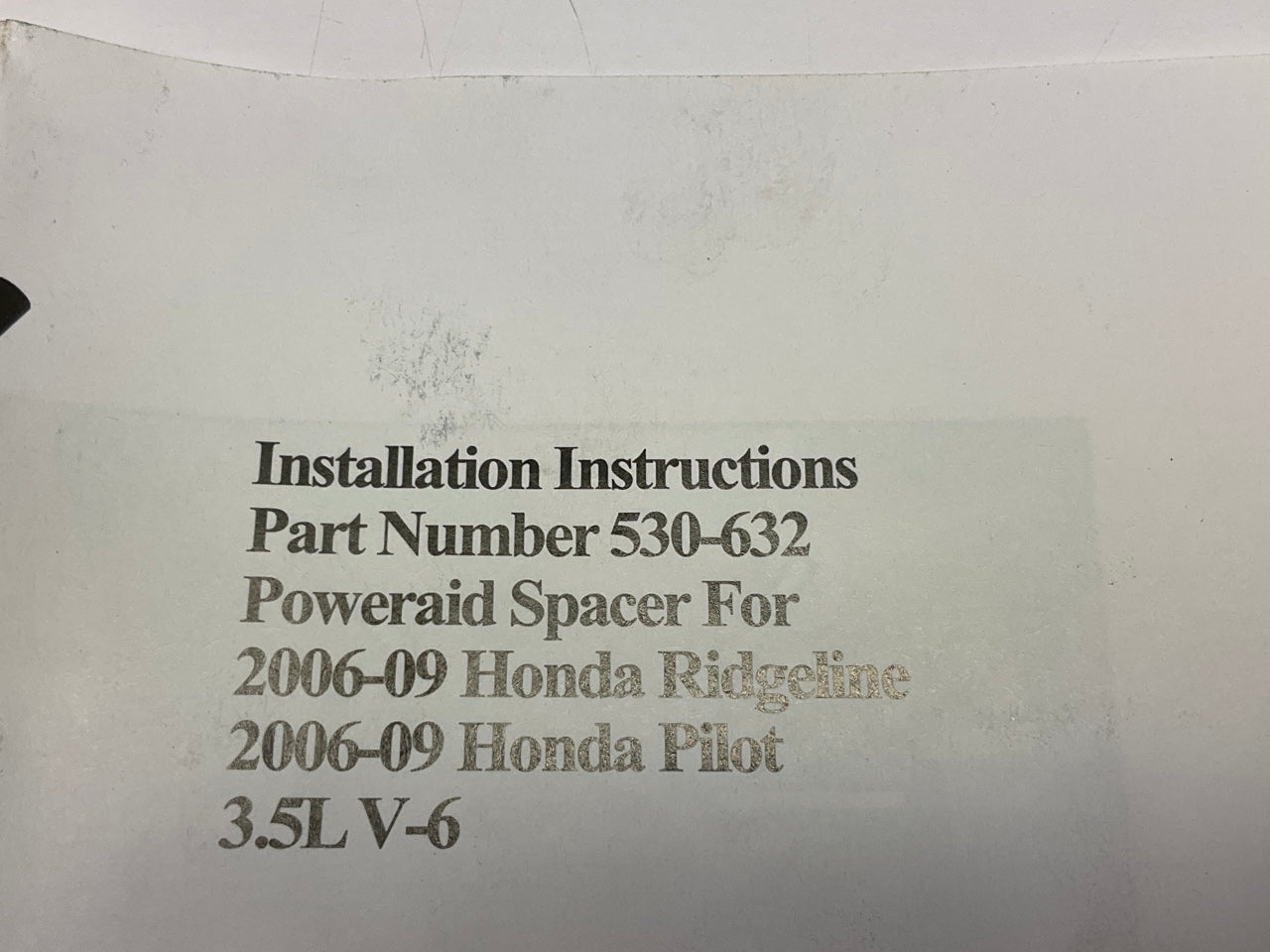 Airaid 530-632 Performance Throttle Body Spacer For 2006-2009 Honda Ridgeline