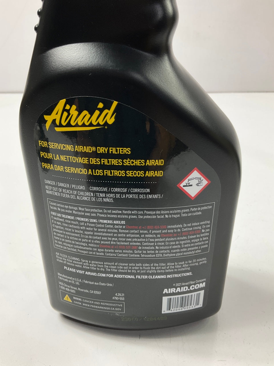 (2) Airaid 790-553 Air Filter SYNTHAMAX Dry Air Filter Cleaning Solution 32oz