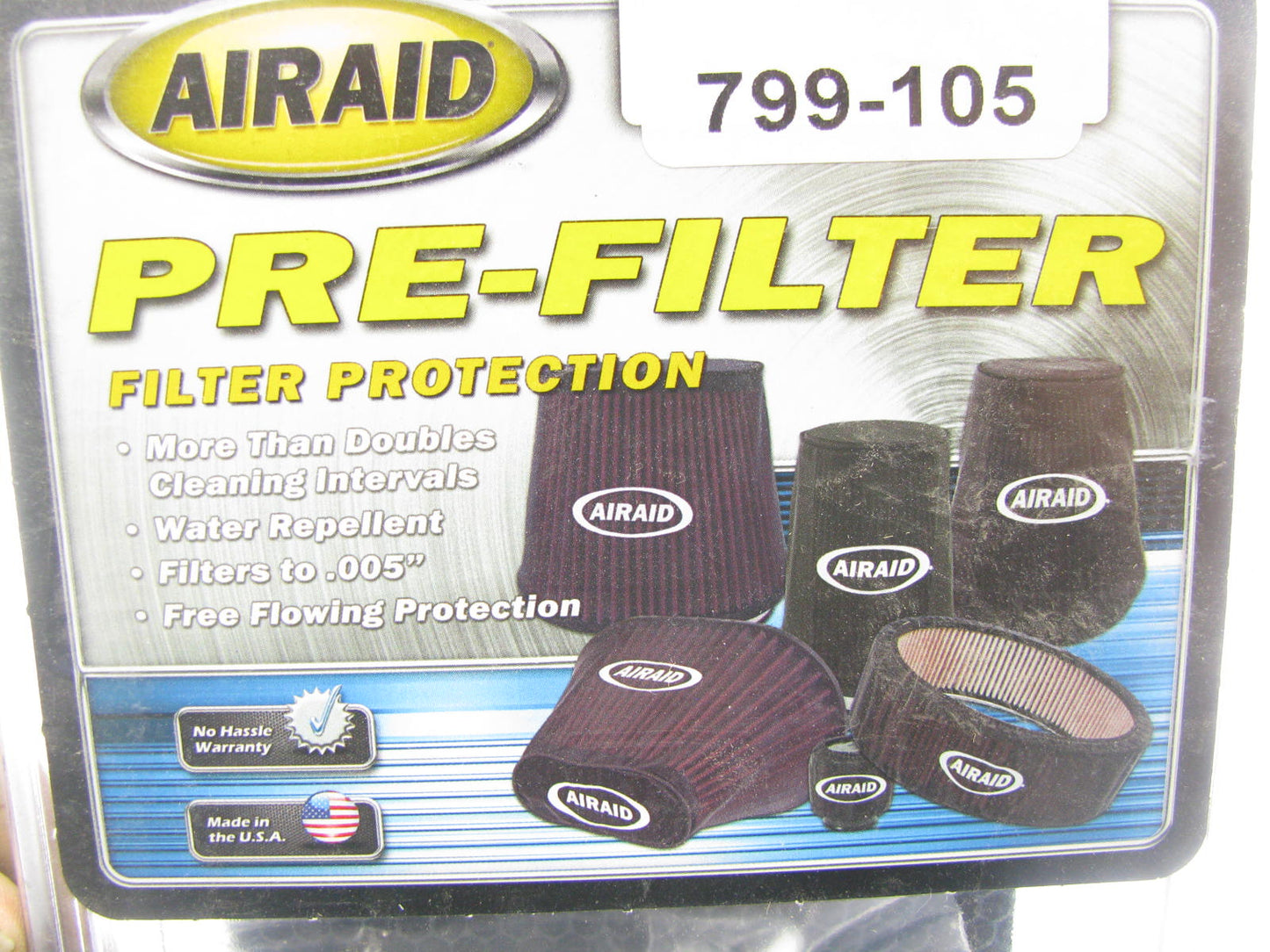 Airaid 799-105 Pre-Filter Helmet Air System 884-105 Filter Wrap  5'' W. X 4'' Long