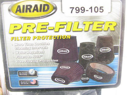 Airaid 799-105 Pre-Filter Helmet Air System 884-105 Filter Wrap  5'' W. X 4'' Long