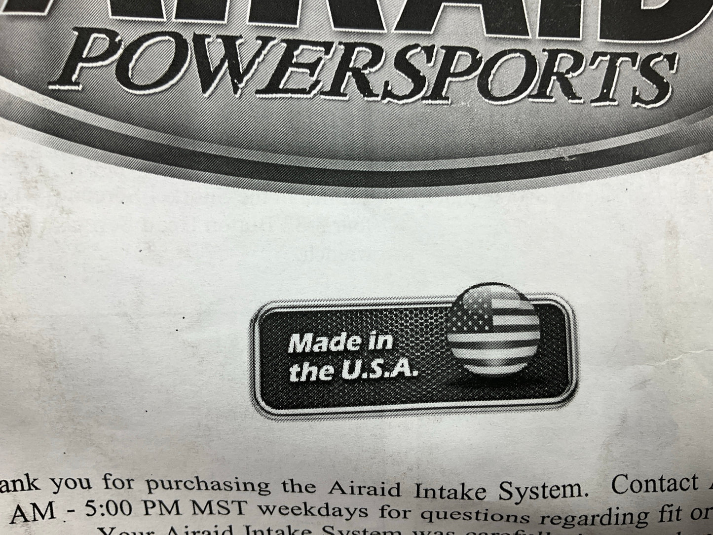 NO SCREW Airaid 883-317 Air Intake System Right Snorkel 11-13 Polaris RZR XP 900